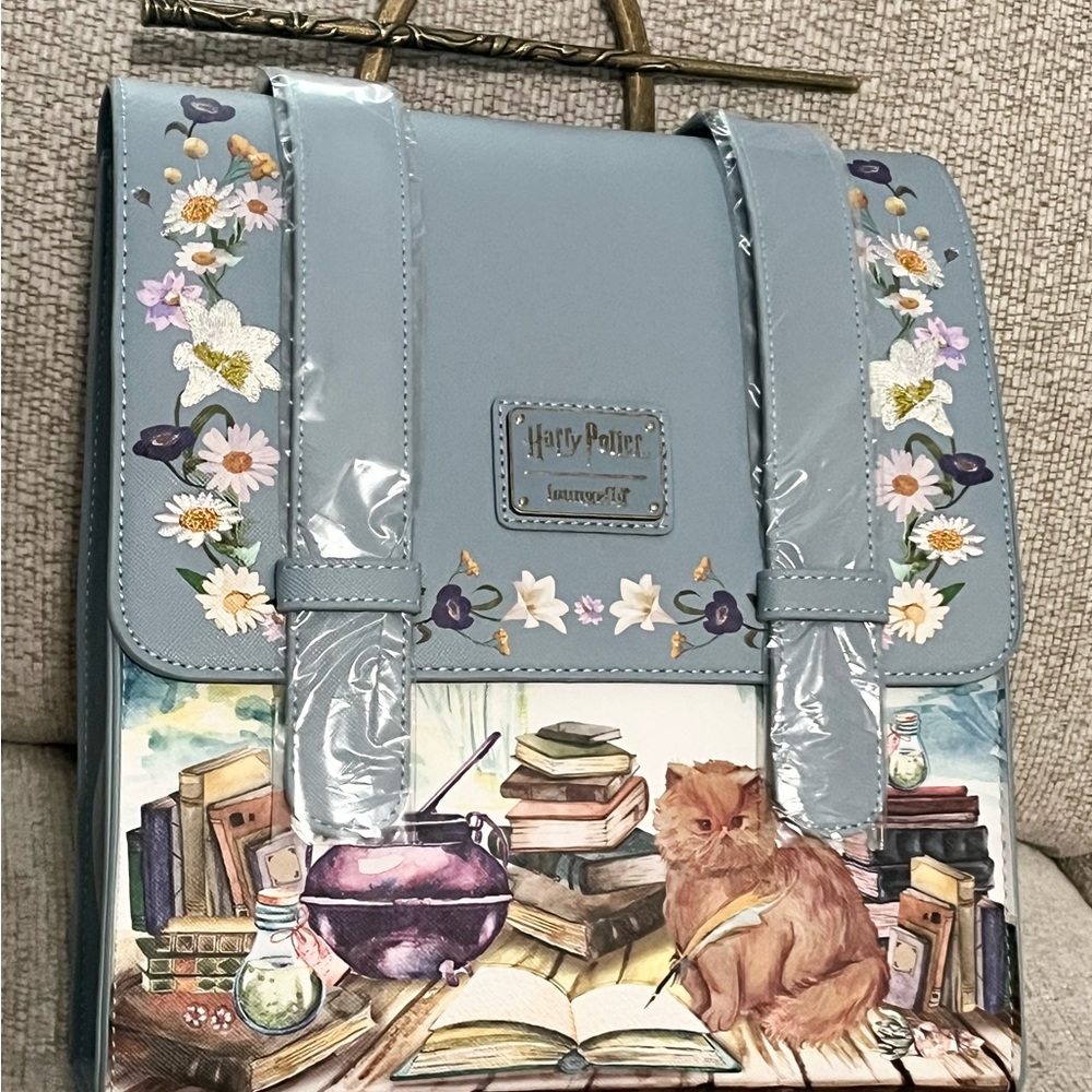 Loungefly Books A Million Exclusive Harry Potter Hermione Books Flowers Backpack